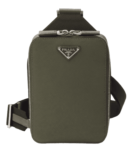 Prada Brique Saffiano Leather Bag - Loden Green