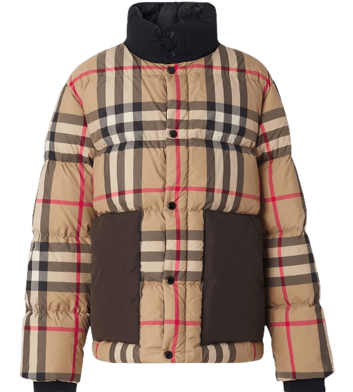 Burberry Vintage Check Puffer Jacket - Archive Beige