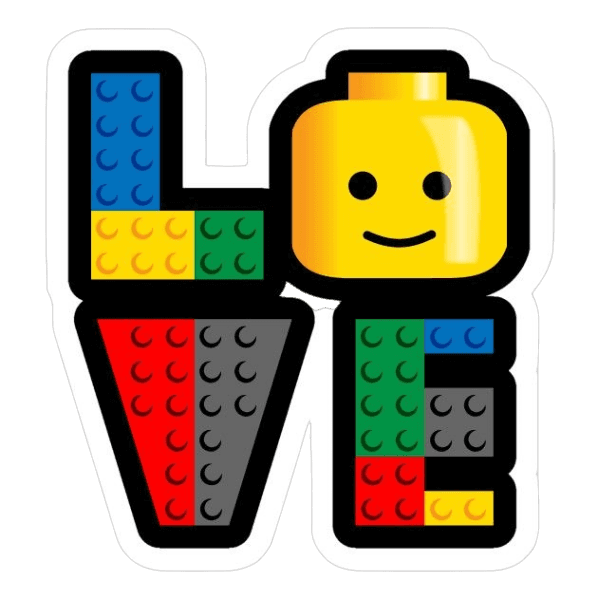 LEGO "LOVE" Sticker