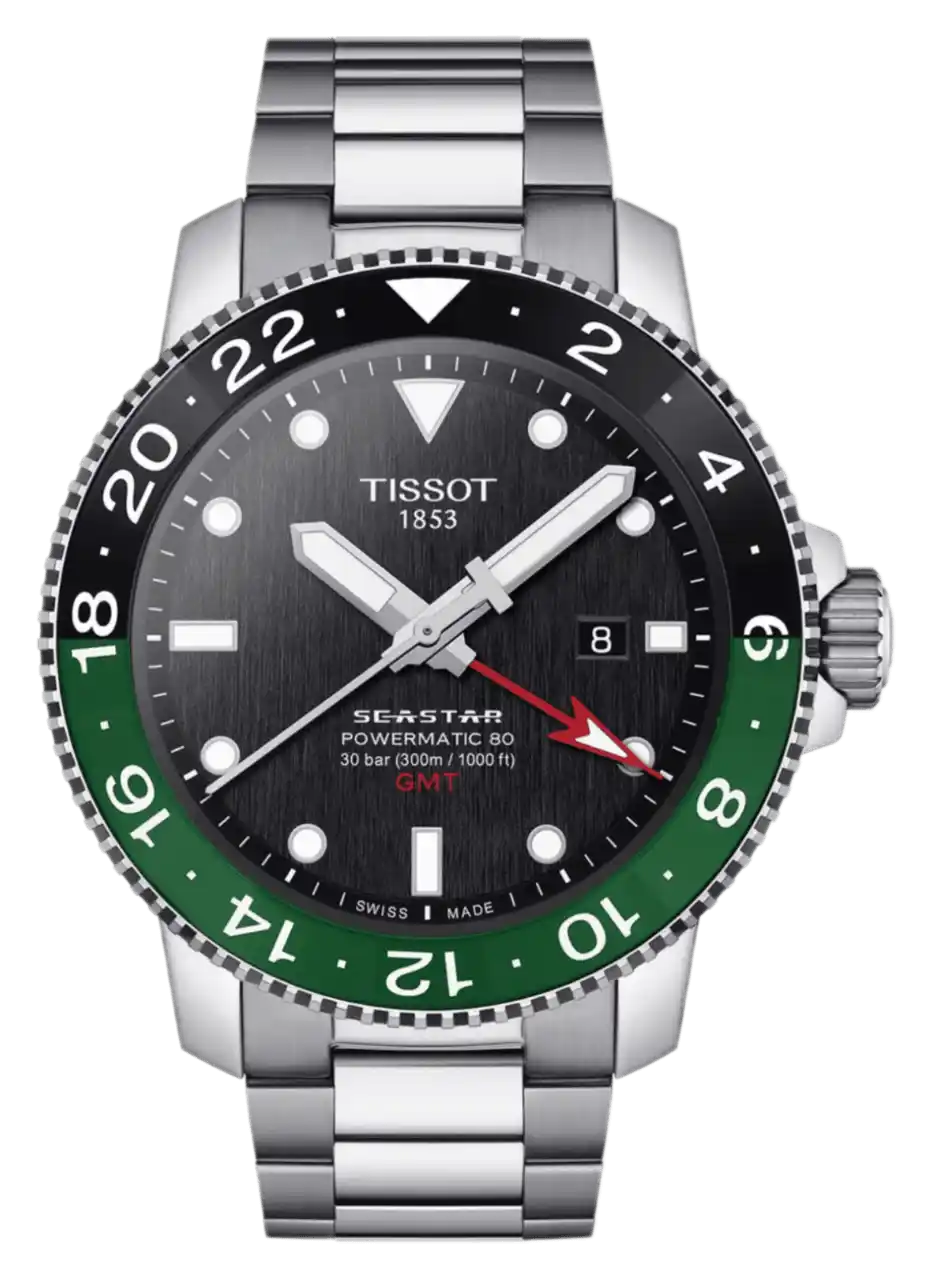 Tissot Seastar 1000 Powermatic Black Dial - 46mm, Steel