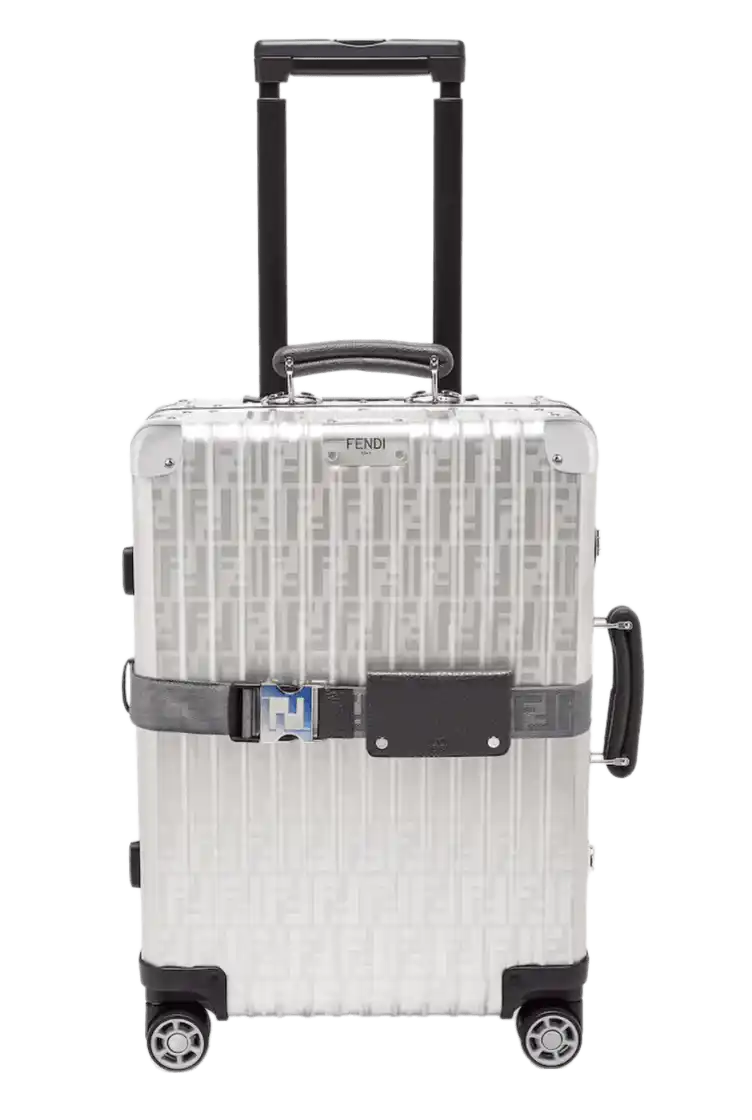 Fendi FF Motif Trolley Cabin Size - Gray