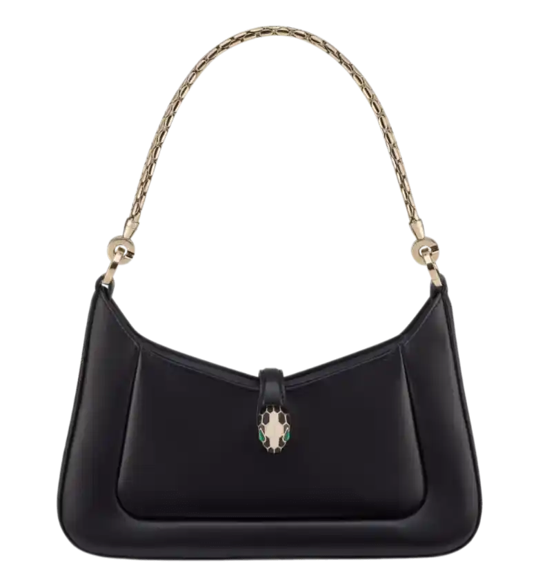 Bvlgari Serpenti Baia Shoulder Bag - Black