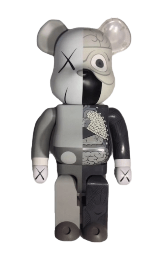 Bearbrick Kaws Dissected 1000% - Grey