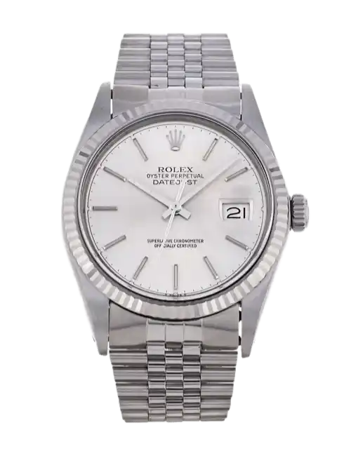 Rolex Datejust Silver Dial - 36mm, Steel and White Gold (1987)