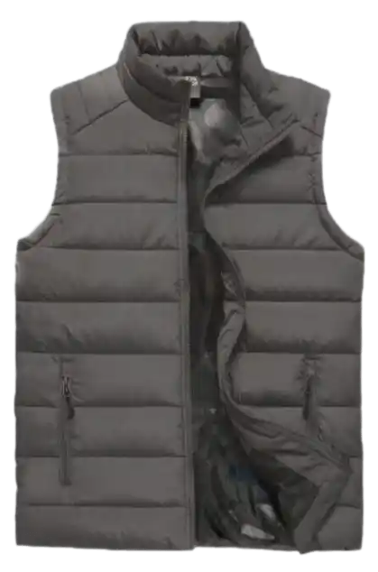 Generic Quilted Padded Gilet Jacket - Grey