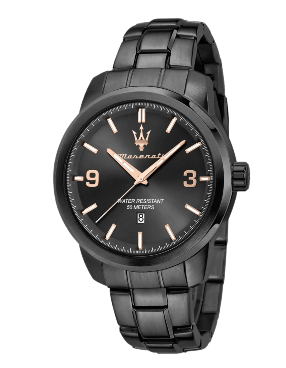 Maserati Successo 3H Grey Dial - 44mm, Steel