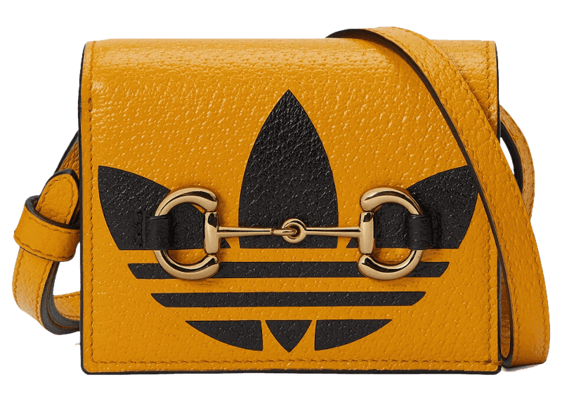 Gucci x adidas Card Case With Horsebit - Yellow/Black