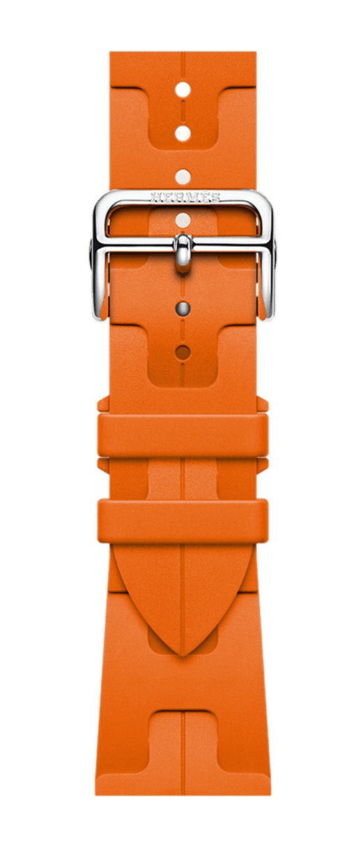 Band Apple Watch Hermès Single Tour 42 mm Deployment Buckle Kilim - Orange