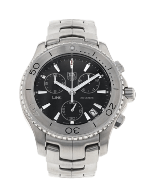 Tag Heuer Link Black Dial - 42mm, Steel (2012)