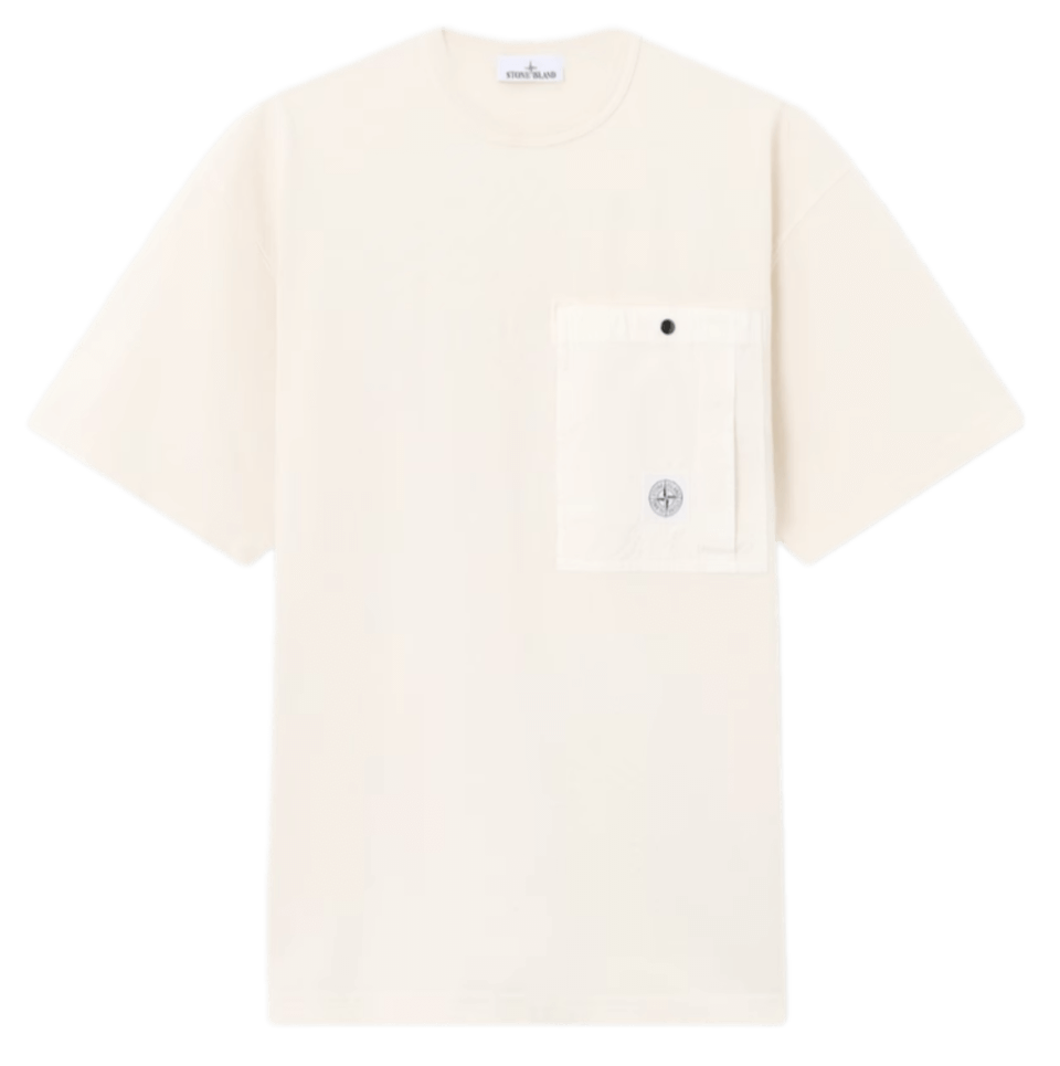 Stone Island Combed Organic Cotton Jersey - Ivory