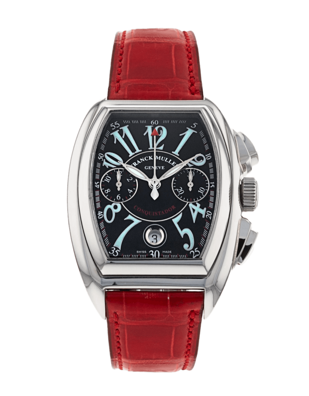 Franck Muller Conquistador Black Dial - 28mm, Steel (2008)