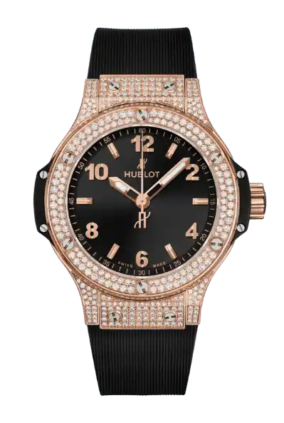 Hublot Big Bang Gold Pavé - 38mm, 18k Gold, Diamonds