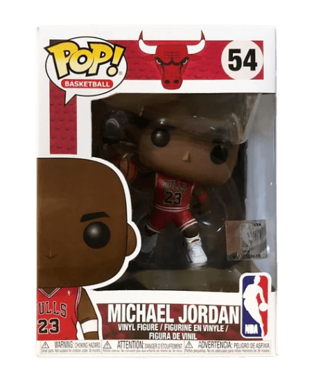 Funko Pop! Basketball Bulls Michael Jordan Red Jersey NBA Sticker Figure 54