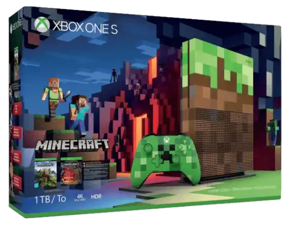 Microsoft Xbox One S 1TB Minecraft Bundle Console (23C-00001)