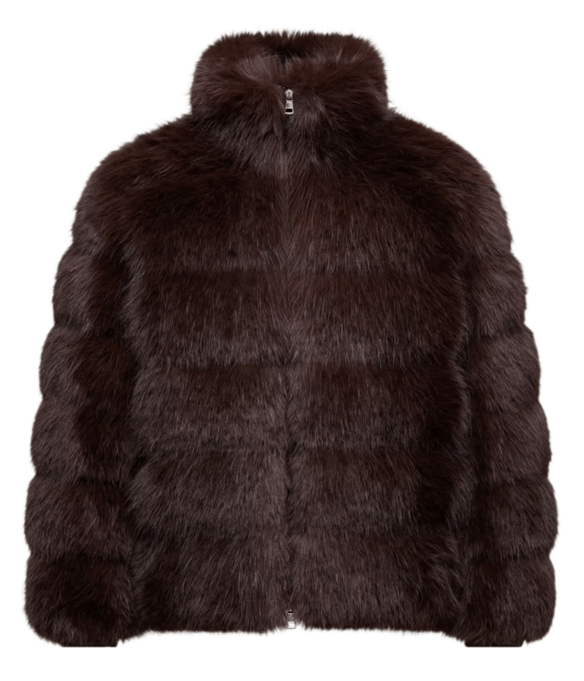 Moncler x A$AP Rocky AWGE Maya Short Down Jacket - Brown
