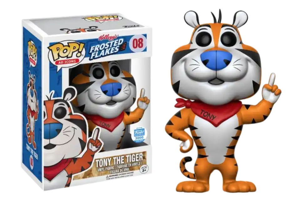 Funko Pop! Ad Icons Frosted Flakes Tony the Tiger (Flocked) Funko Shop Exclusive Figure #08