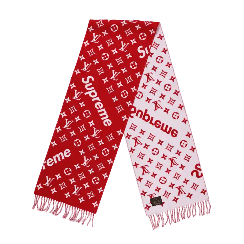 Supreme x Louis Vuitton Monogram Scarf - Red