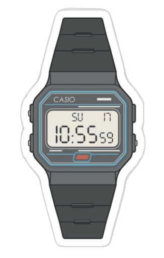 Casio Wrist Watch Sticker