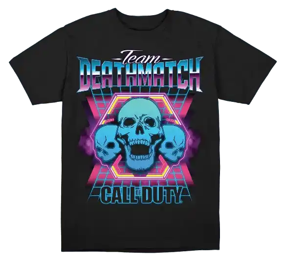 Call of Duty Team Deathmatch Arcade Black T-Shirt