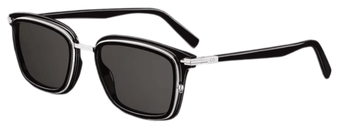 DiorBlackSuit S18U - Black Rectangular Sunglasses