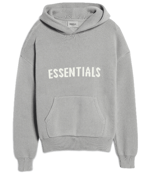 Fear of God Essentials Knit Pullover Hoodie - Cement/Pebble