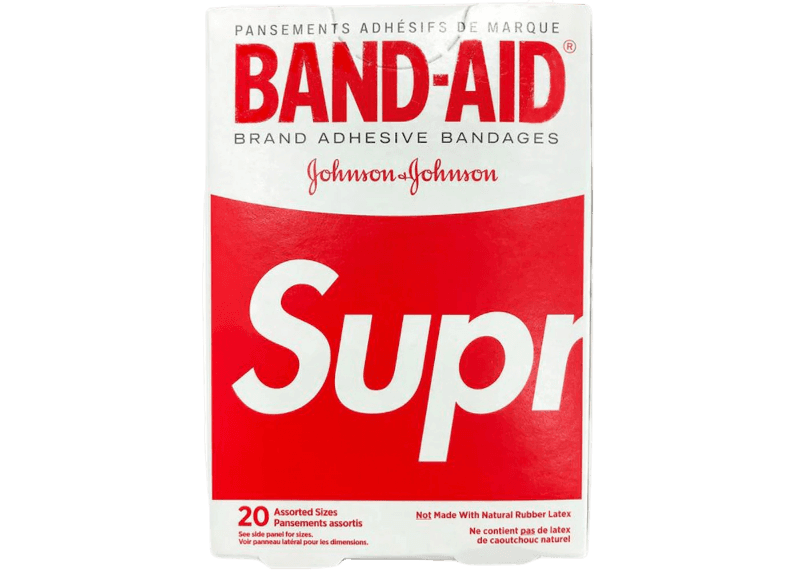 Supreme x Band Aid Adhesive Bandages (Box of 20) - Red