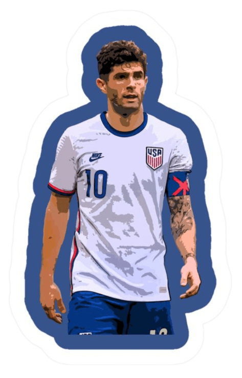 Christian Pulisic, USA Sticker