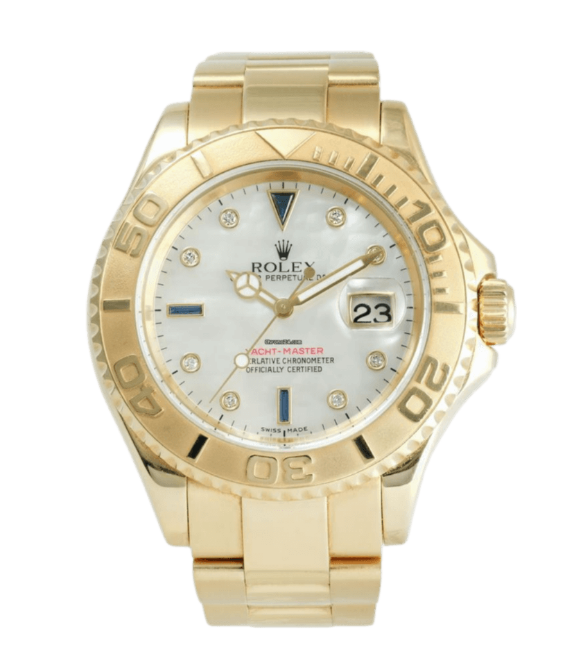 Rolex Yacht-Master Mother of Pearl White Dial - 40mm, Yellow Gold (2008)