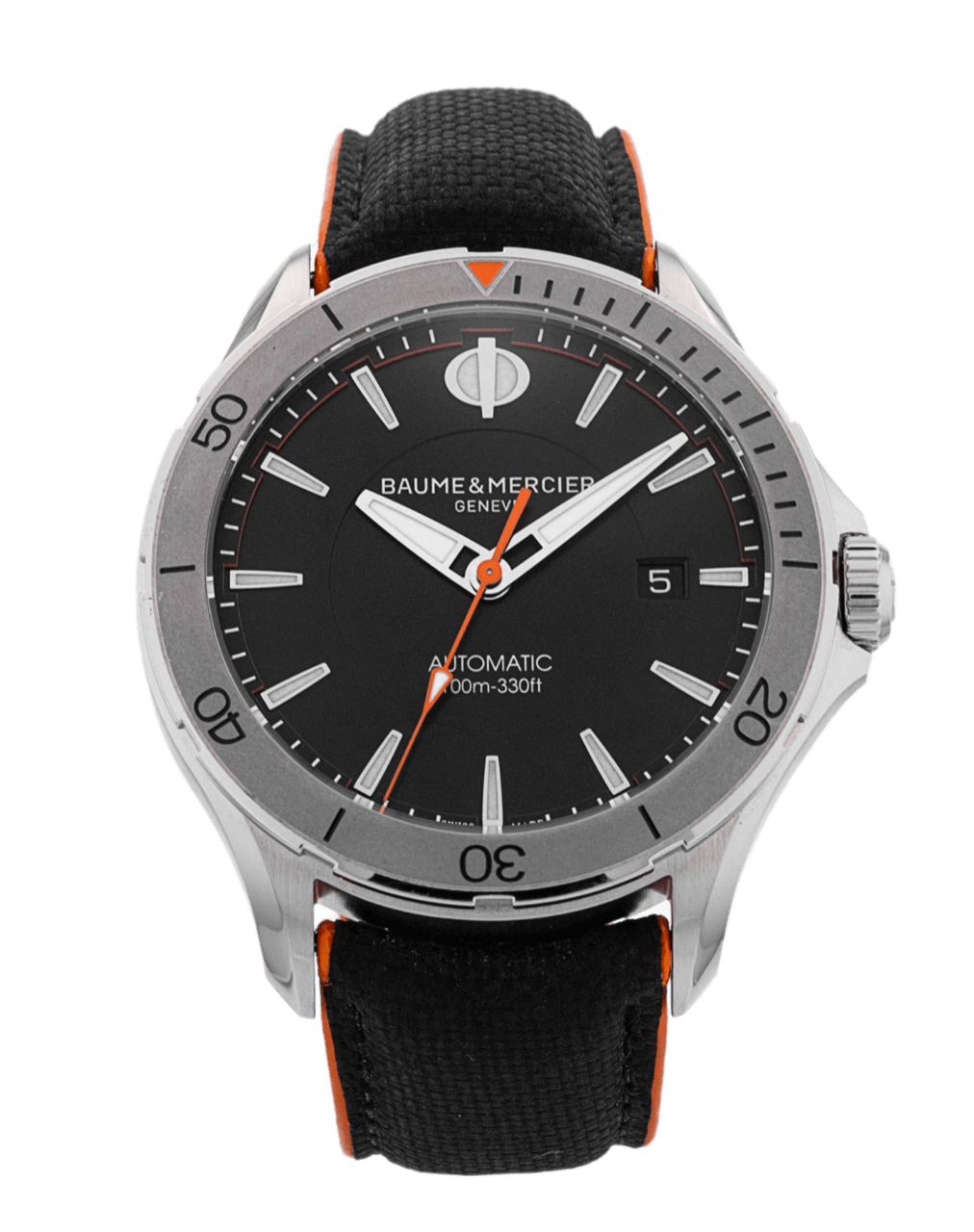 Baume et Mercier Clifton Black Dial - 42mm, Steel (2022)
