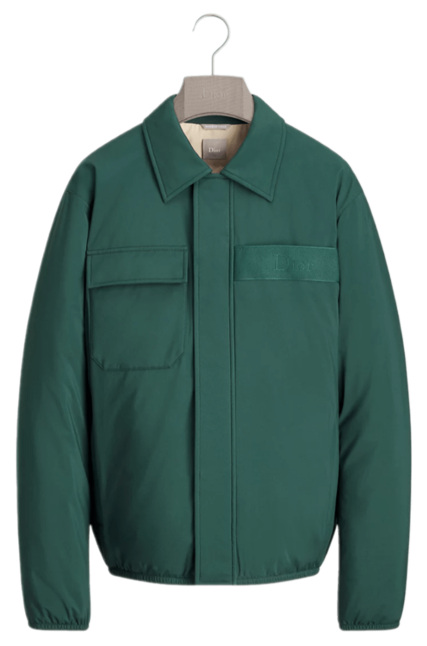 Dior Down Jacket - Green Technical Fabric