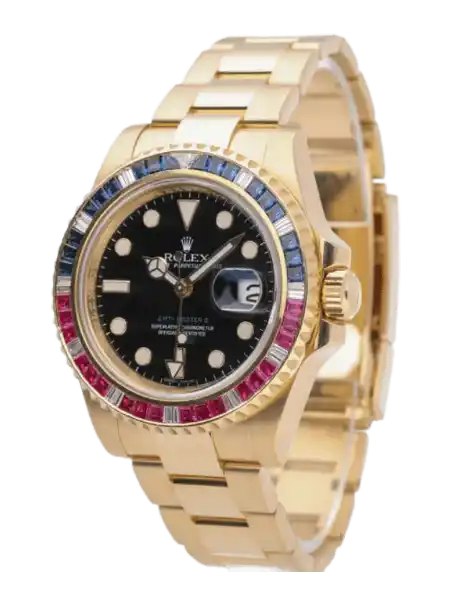 Rolex Yacht-Master II Black Dial - 40mm, Gold and Sapphire Crystals