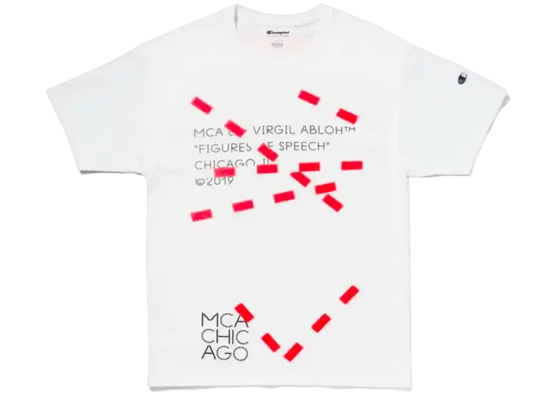 Virgil Abloh MCA Figures of Speech Lines Tee - White