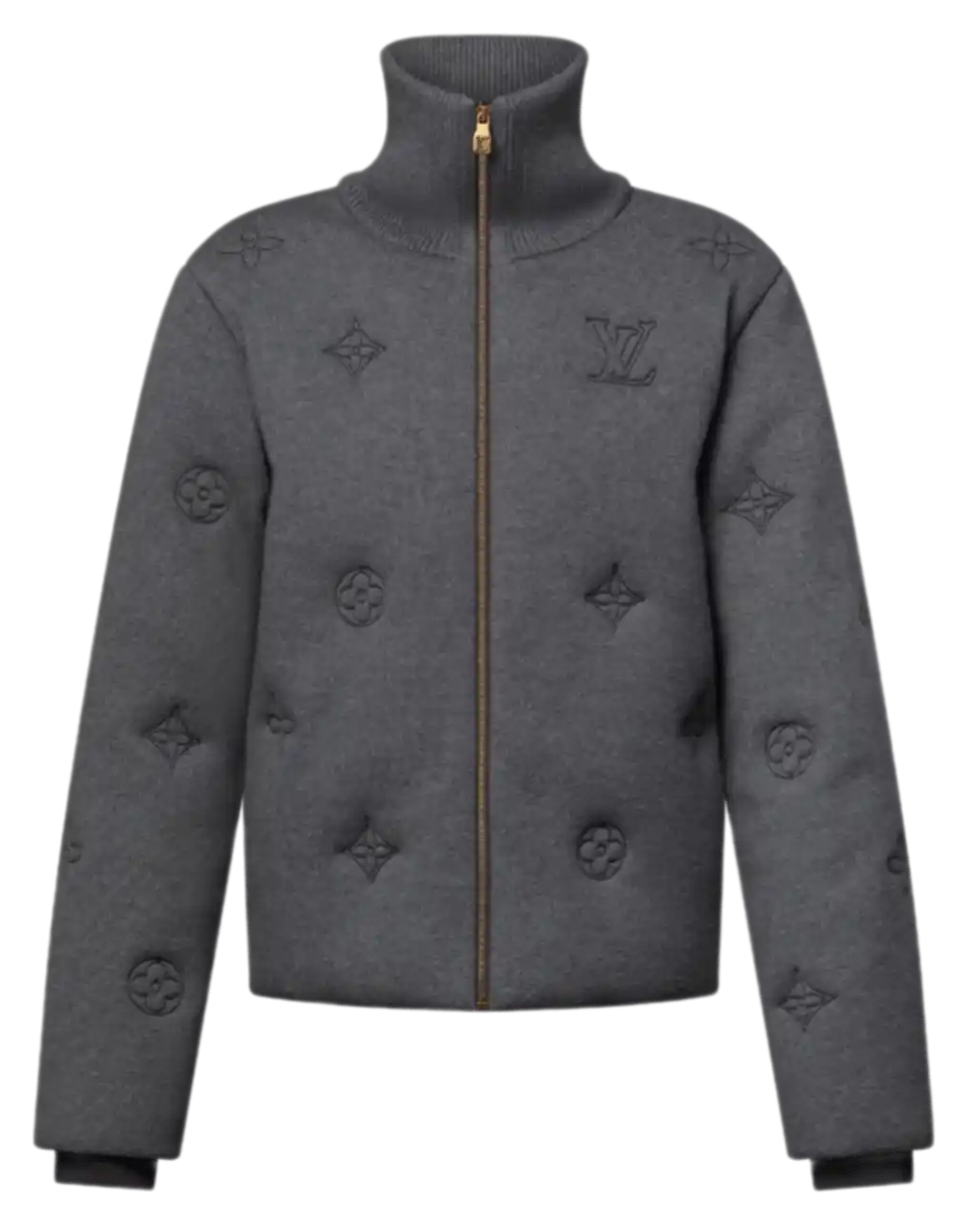 Louis Vuitton Elegant Monogram Knitted Down Blouson