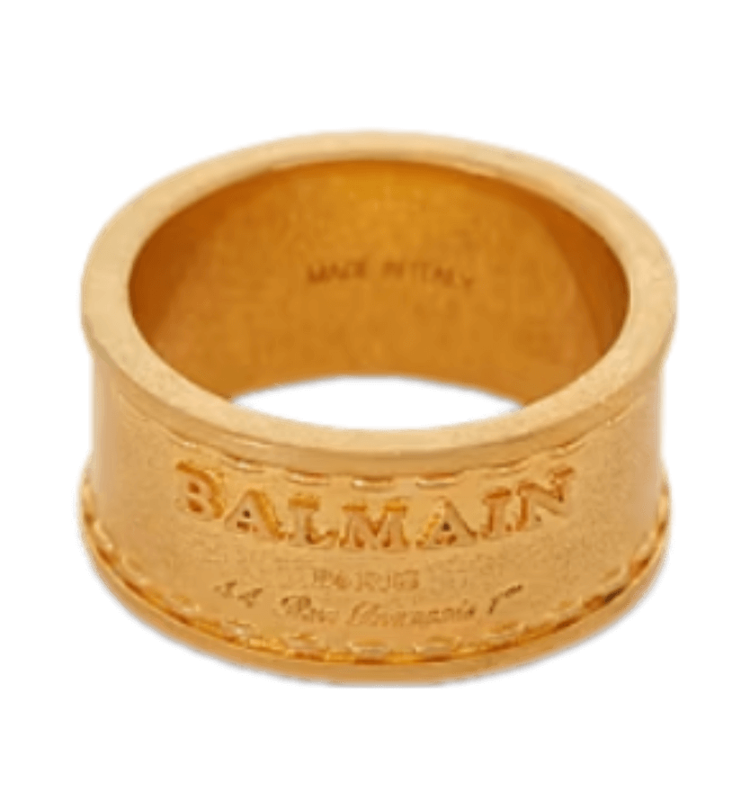 Balmain Signature Tubular Ring - Gold