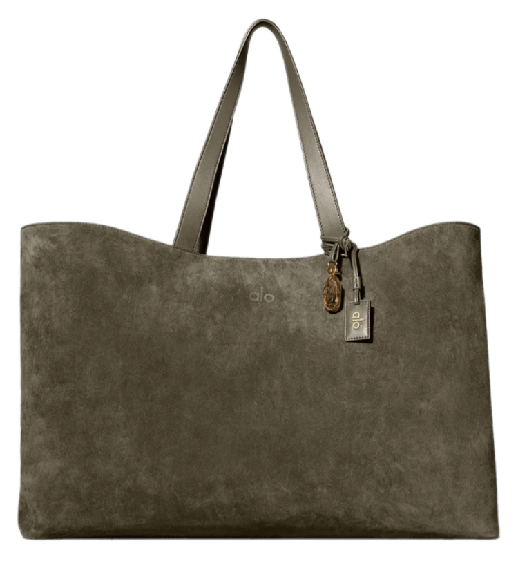 Alo Tranquility Tote - Olive Tree Suede