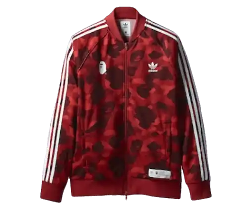 BAPE x adidas adicolor Track Top Men's - Raw Red