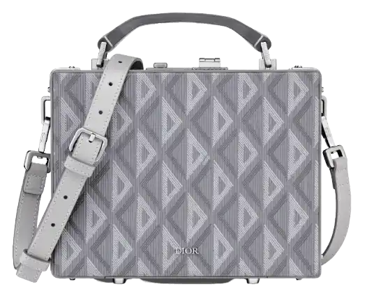Dior Lock Case - Dior Gray CD Diamond Canvas