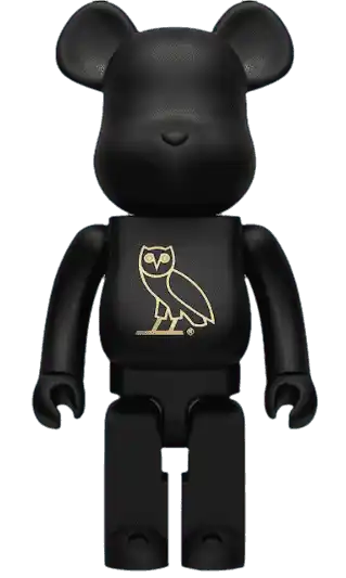 Bearbrick x OVO OG Owl 1000% Collectible - Black