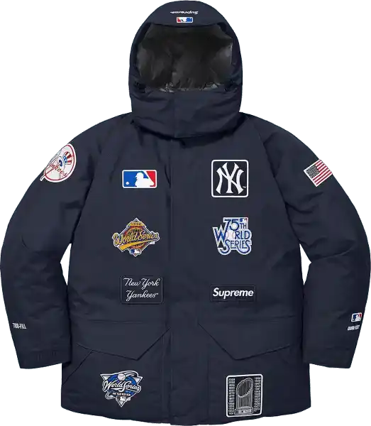 Supreme New York Yankees GORE-TEX 700-Fill Down Jacket - Navy