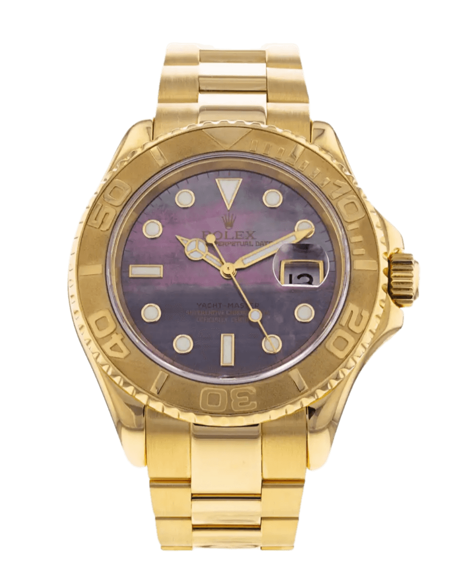 Rolex Yacht-Master Mother of Pearl Black Dial - 40mm, Yellow Gold (2003)