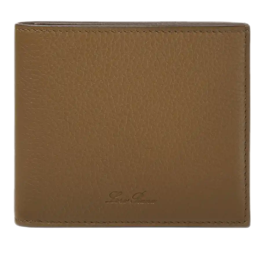 Loro Piana Calfskin Extra Compact Wallet - Salty Capers