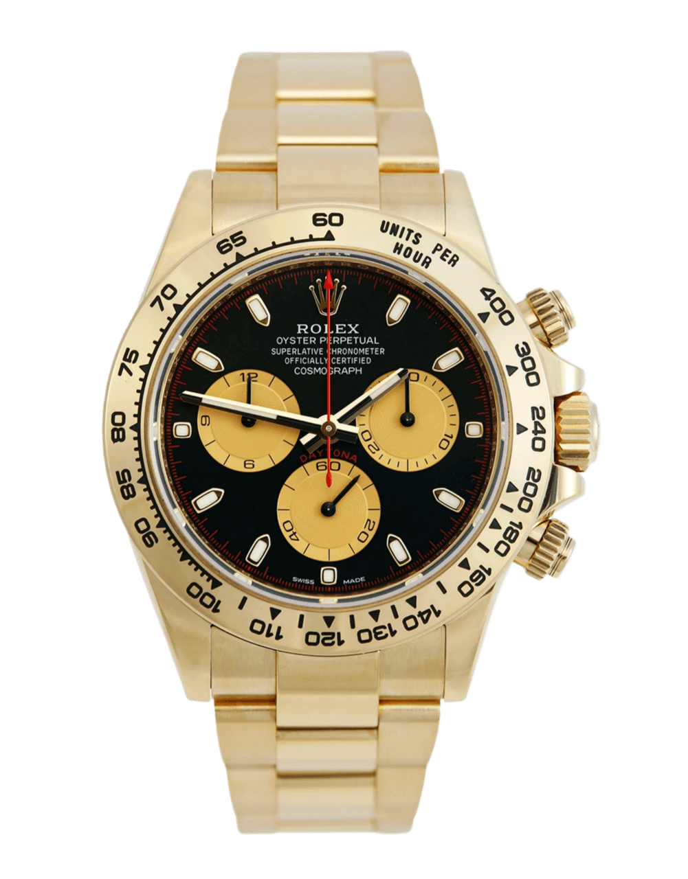 Rolex Daytona Black Dial - 40mm, Yellow Gold (2022)