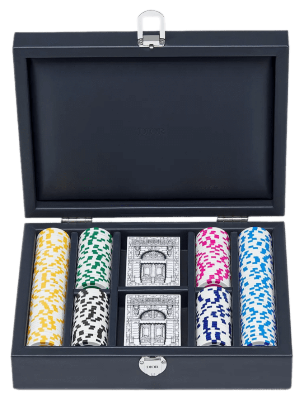 Dior Poker Set - Beige and Navy Blue Dior Oblique
