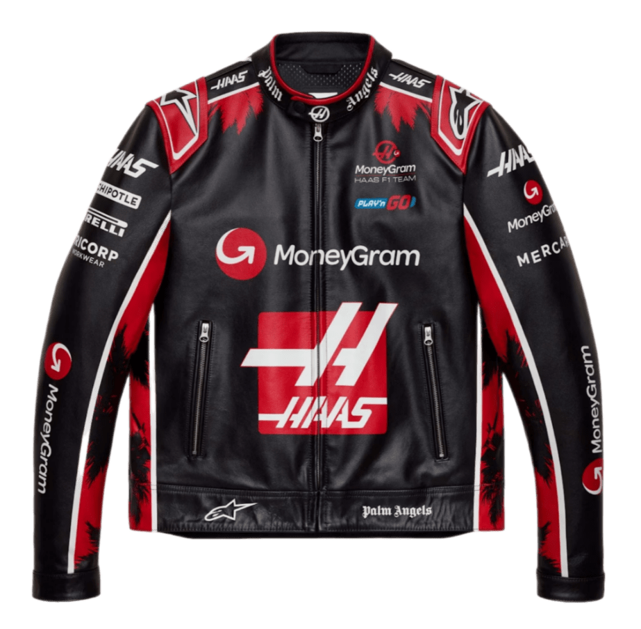 Palm Angels Alpinestars x MoneyGram HAAS F1 Team Jacket - Black, Red