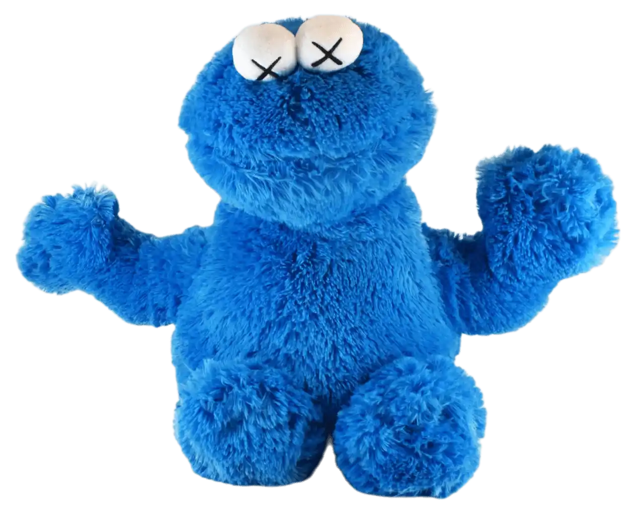 KAWS Sesame Street Uniqlo Cookie Monster Plush Toy - Blue