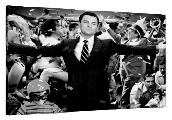 Wolf of Wall Street Leonardo Dicaprio Canvas Wall Art