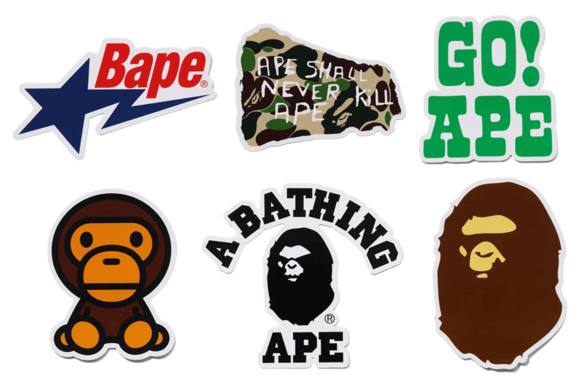 A Bathing Ape Sticker Set