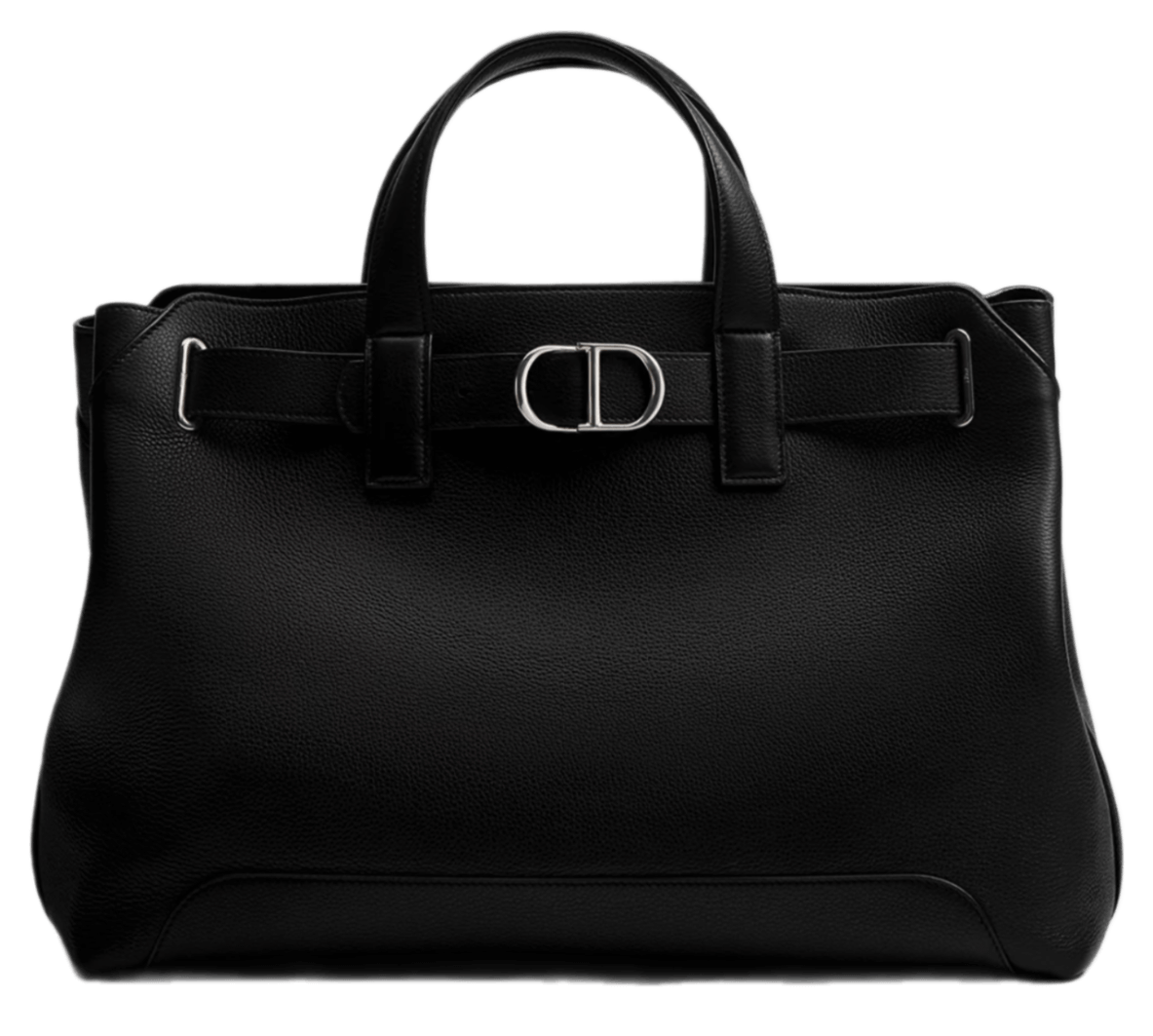 Medium Dior Normandie Tote Bag - Black Grained Calfskin