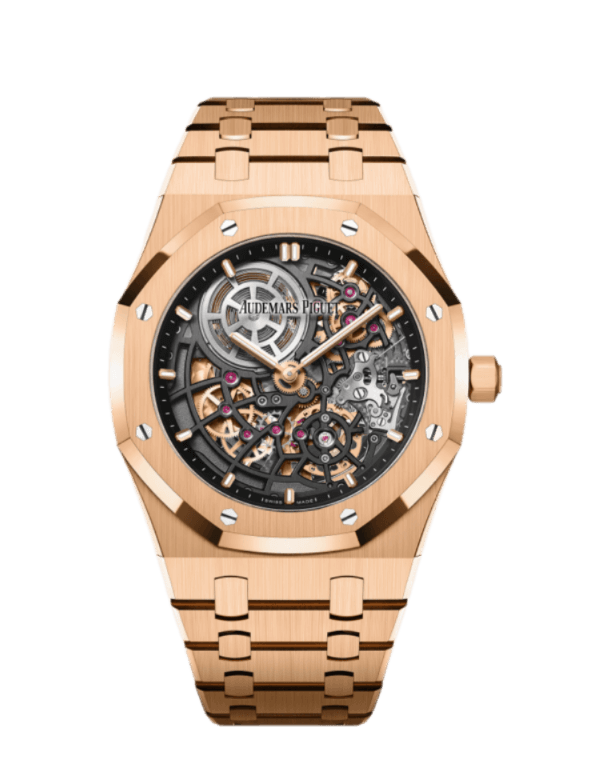 Audemars Piguet Royal Oak Jumbo Extra-Thin Skeleton ’50th Anniversary’ - 39mm, 18ct Rose Gold