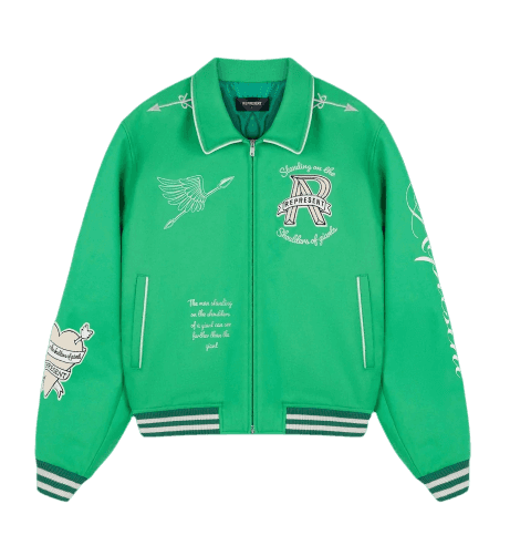 Represent Cherub Wool Varsity Jacket - Island Green